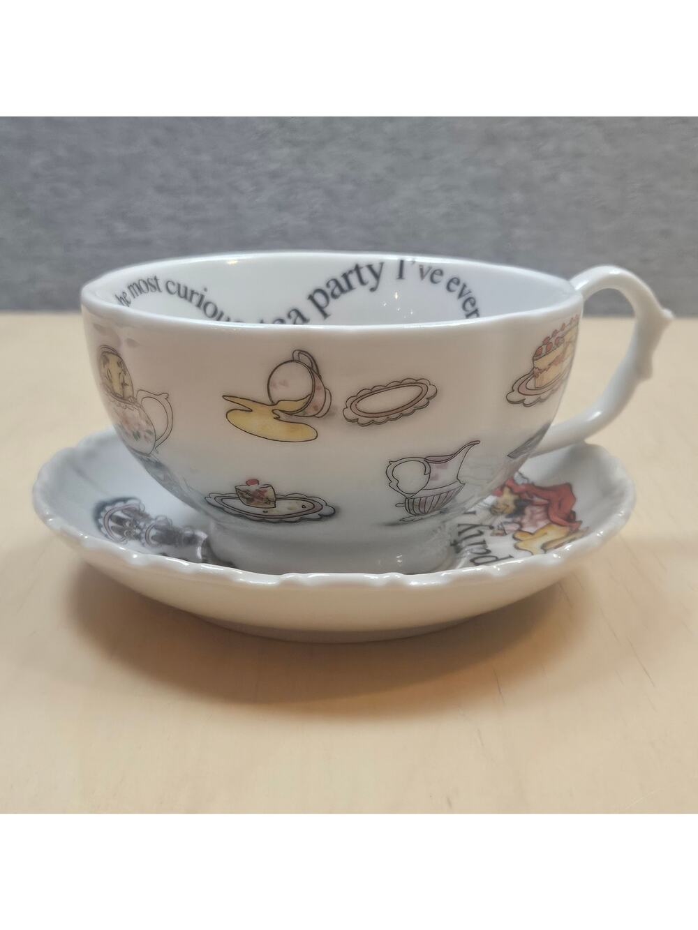 Paul Cardew Alice in Wonderland 150th Anniversary Edition Cup and Saucer